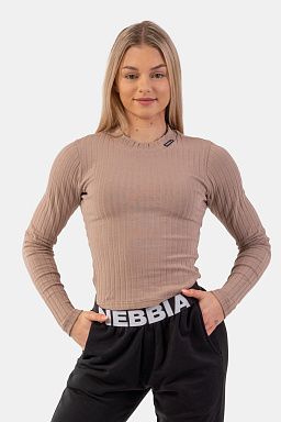 Organic Cotton Ribbed Long Sleeve Top